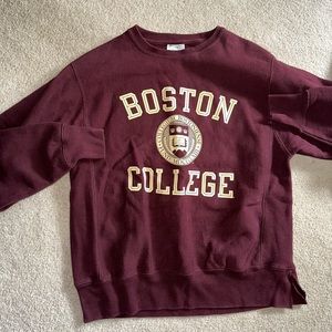 Boston College Crewneck. Champion. Size medium.